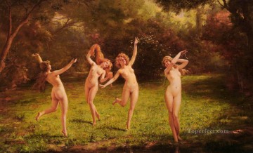  desnudos Pintura - Desnudos primaverales Frederic Soulacroix